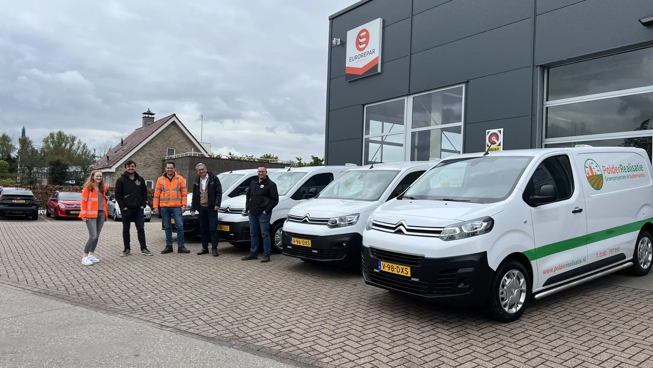 4 Citroën bedrijfswagens voor Polderrealisatie